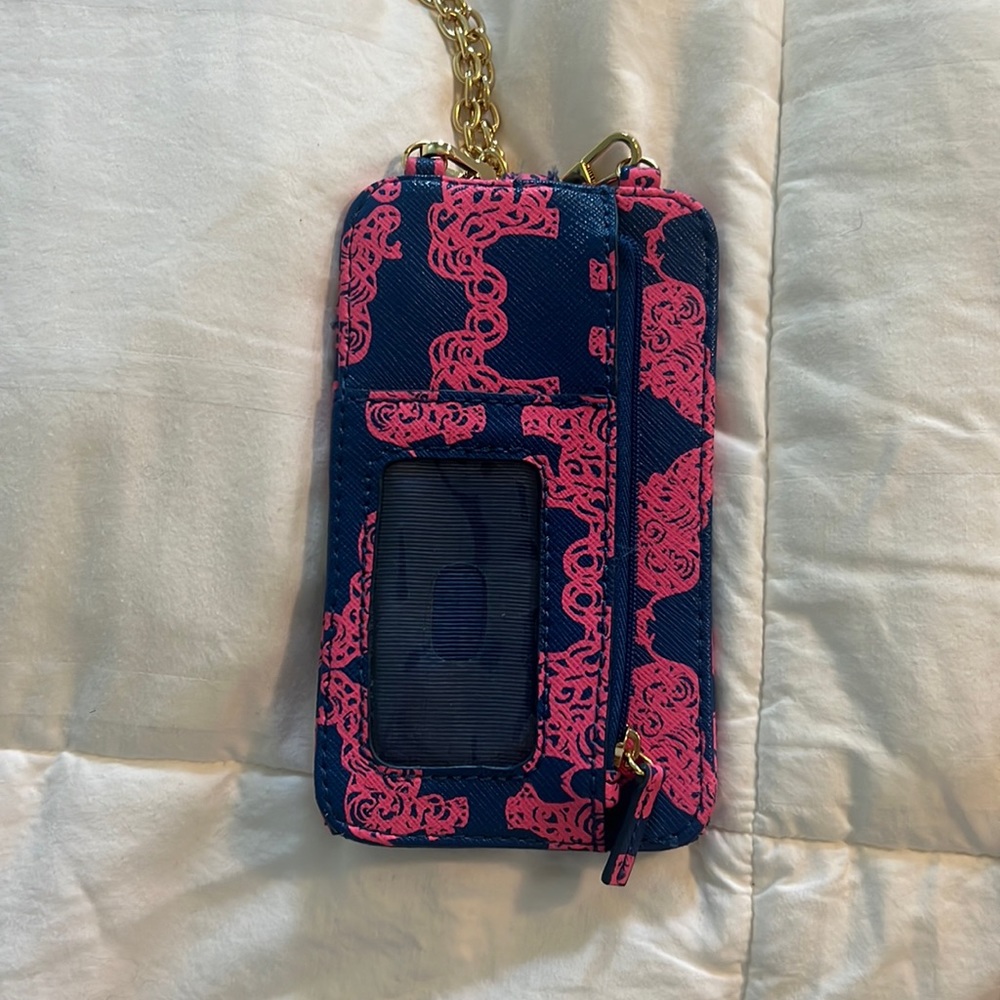 Lilly Pulitzer phone/card holder with crossbody strap